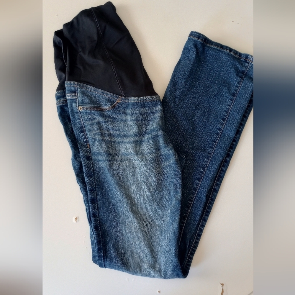 Isabel Maternity Dark Wash Blue Jeans